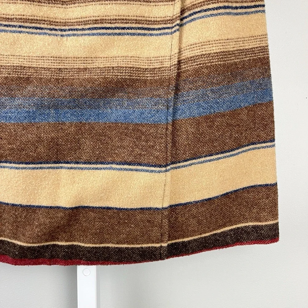 Tracy‎ Evans Vintage Wrap Skirt Womens S Wool Blend Western Boho Stripe